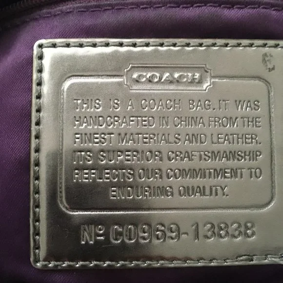 LIMITED EDITION Coach Poppy Sequin Bright Silver Disco Ball Bag XL size - Picture 4 of 12